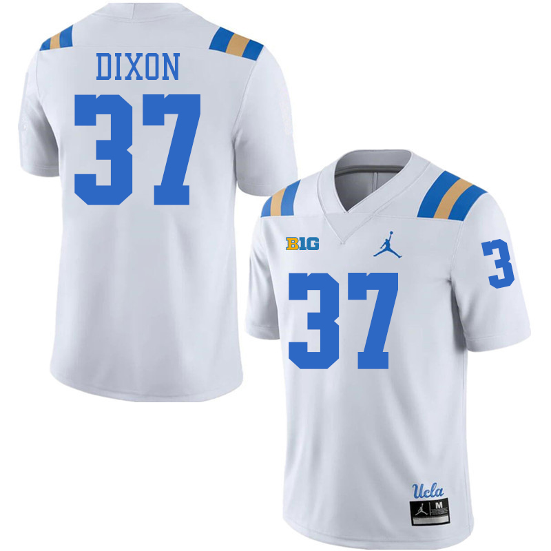 UCLA Bruins #37 Joshua Dixon Big 10 Conference College Football Jerseys Stitched Sale-White